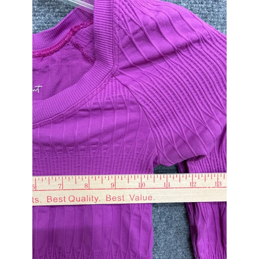 Free People FP Movement Lot of 2 Seamless Crop Tops Orange Purple XS/S